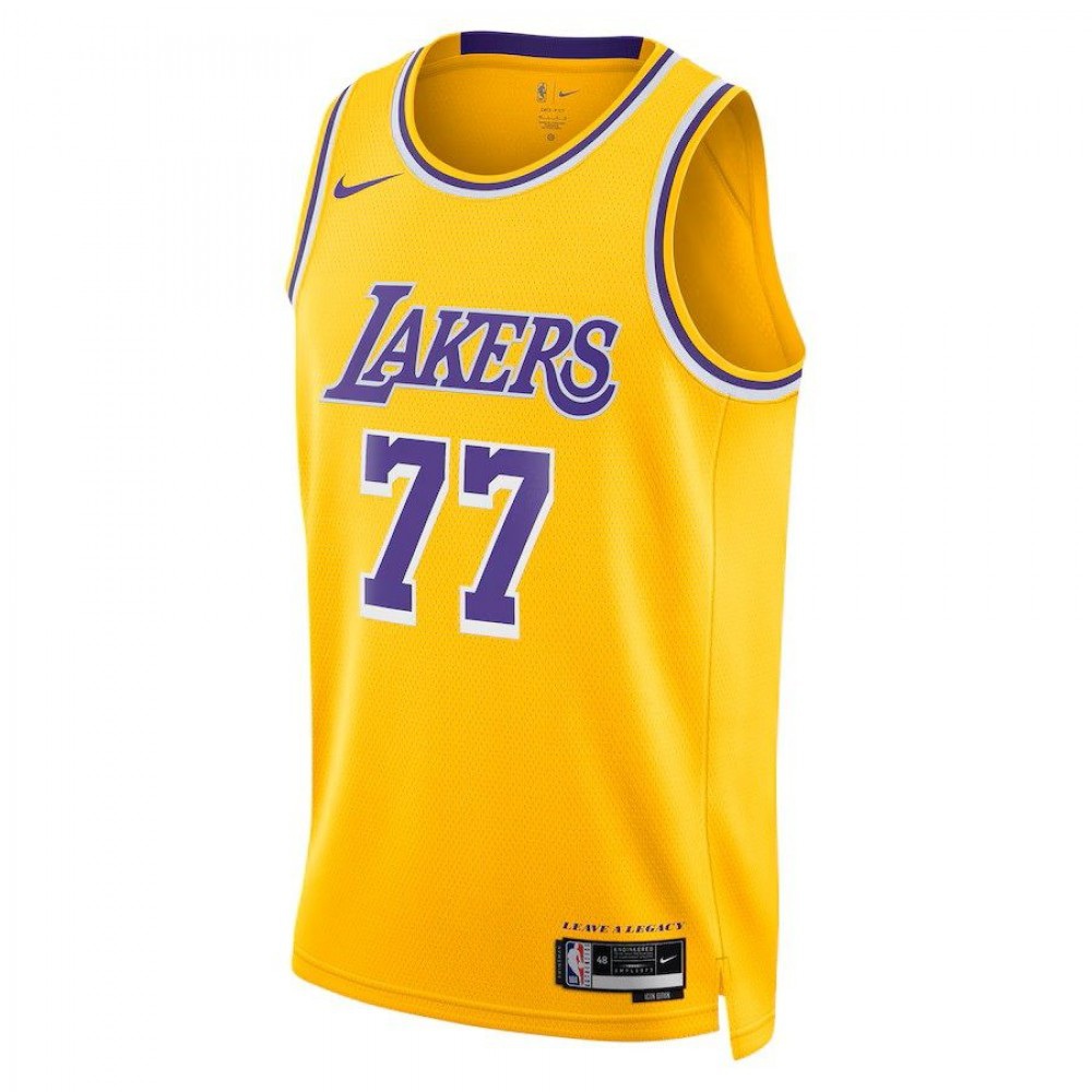 Los Angeles Lakers Unisex Icon Edition Swingman Jersey - Gold - Luka Dončić-Pro Kit Vault | Brand New 26/27 Sports Jerseys
